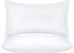 Throw Pillows Insert (Pack of 2, White) - 12 x 20 Inches Bed and Couch Pillows - Indoor Decorative Pillow