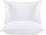 Bed Pillows for Sleeping (White), Queen Size, Set of 2, Hotel Pillow, Cooling Pillows for Side, Back or Stomach Sleepers