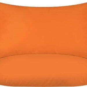 Throw Pillows Insert (Pack of 2, Orange) - 12 x 20 Inches Bed and Couch Pillows - Indoor Decorative Pillow