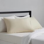 Standard Pillow Cases Set of 2 - Lightweight, Super Soft Easy Care Microfiber, Beige, 30" L x 20" W, Pillows Not Included